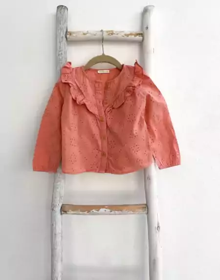 Simone - Blouse Vertbaudet corail