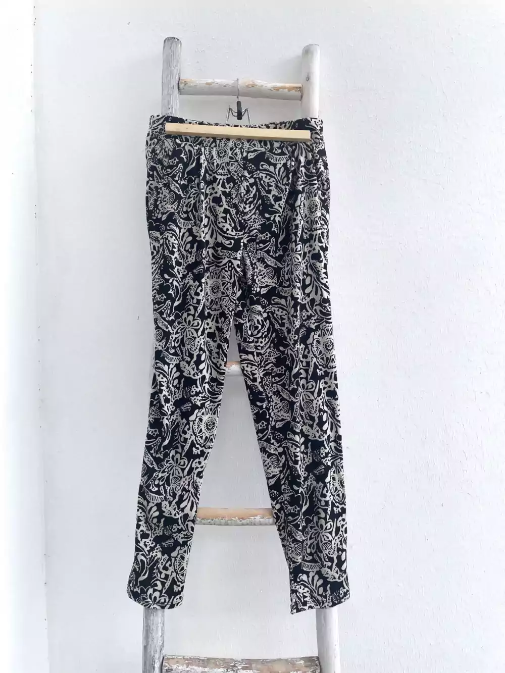 Simone - Pantalon noir & blanc