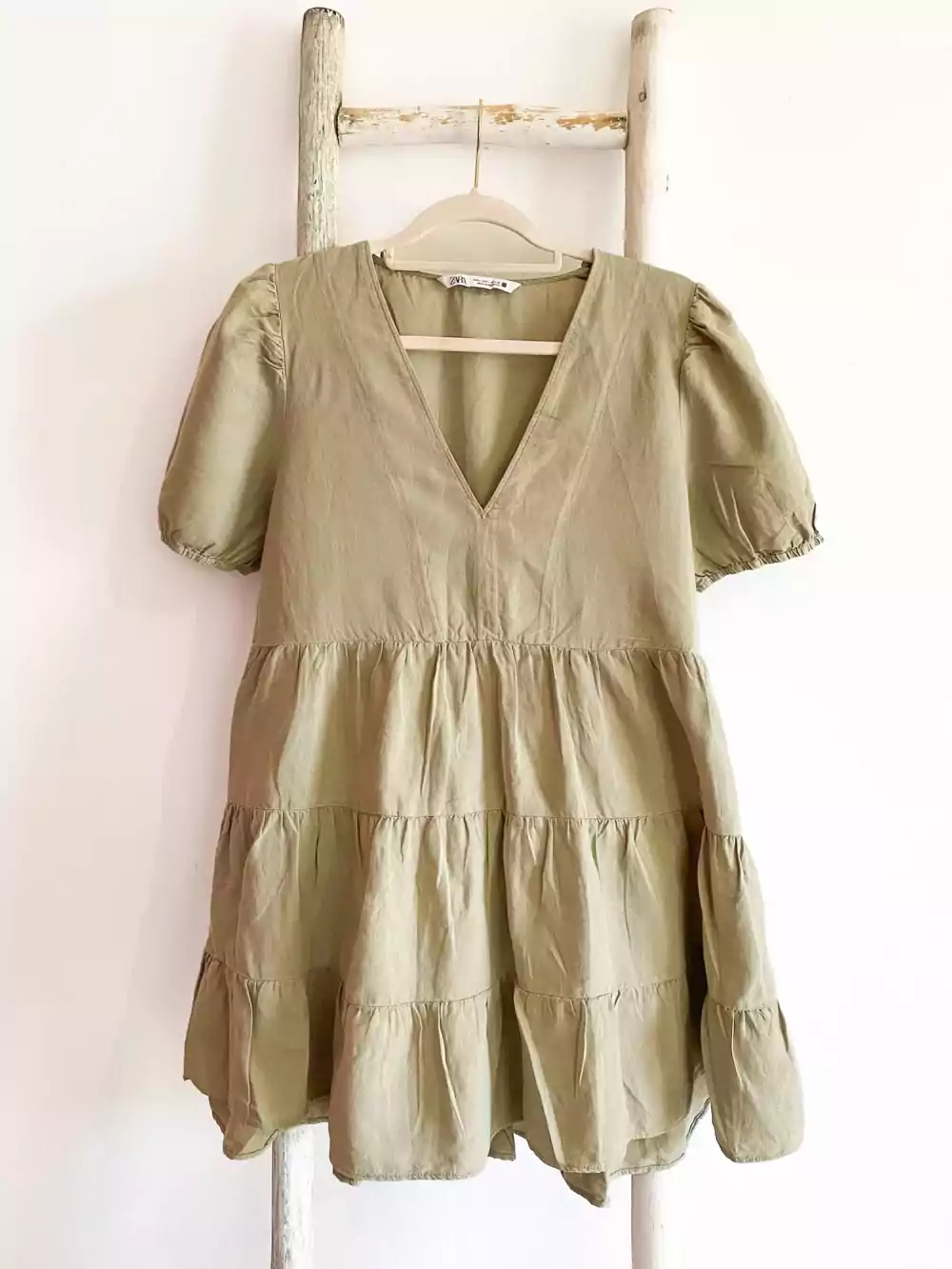 Robe fluide verte Zara