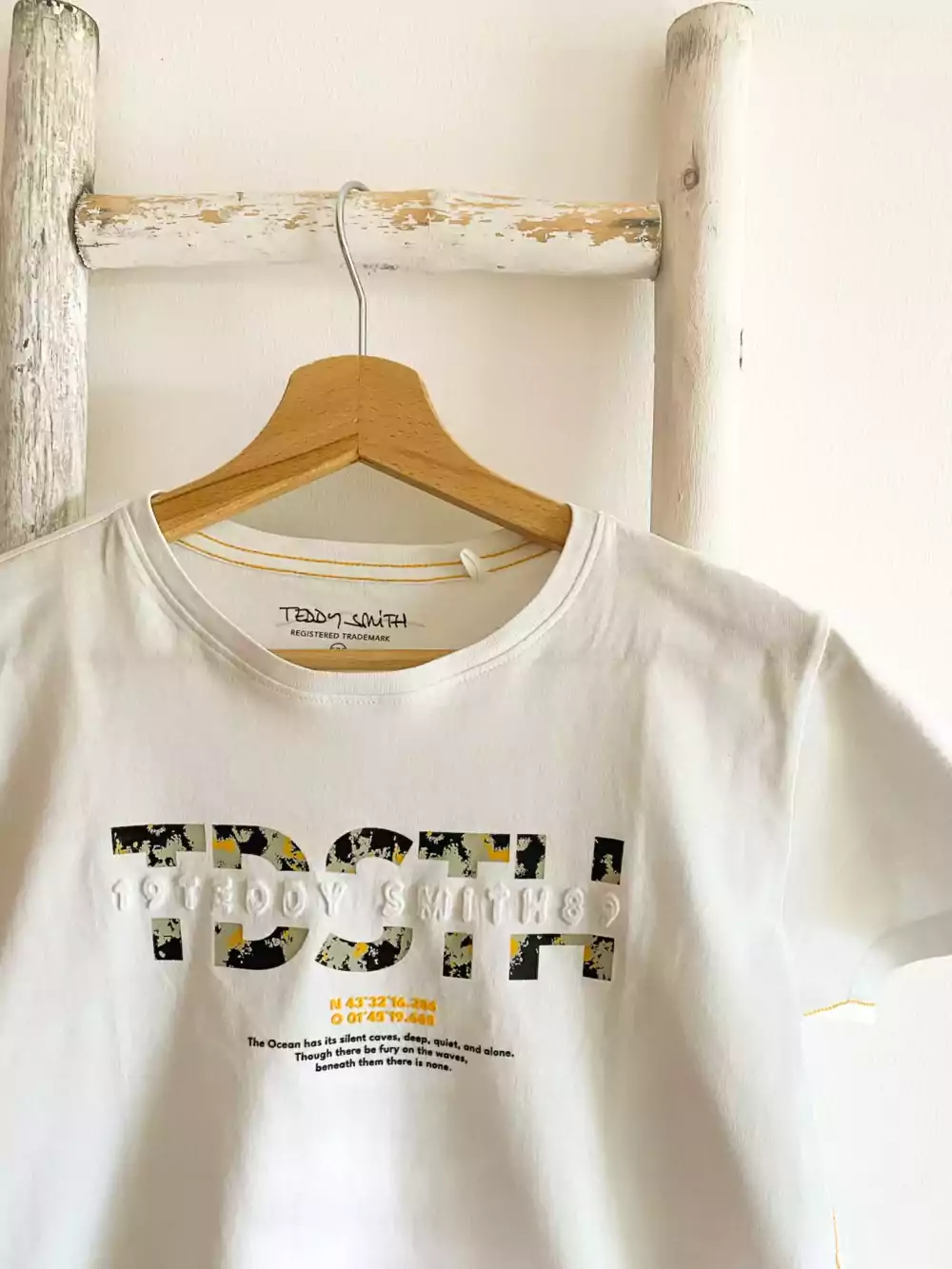 Zoom Tshirt Teddy Smith blanc